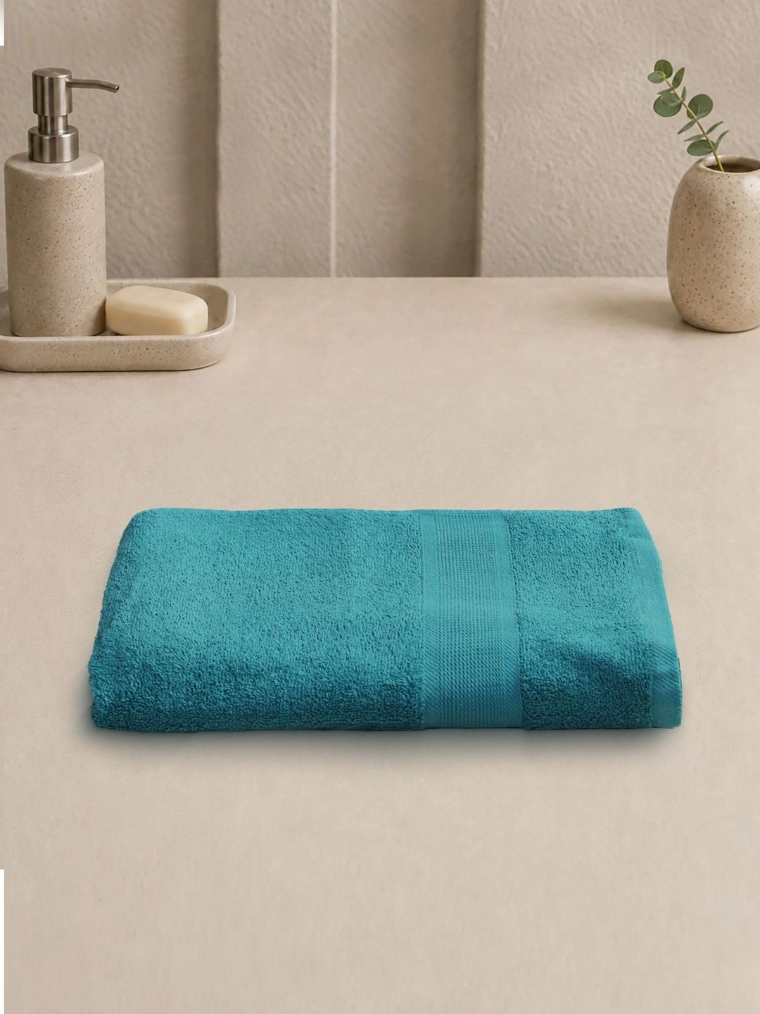 Homeful Style Teal 1 Cotton 420 GSM Bath Towel-picture-31