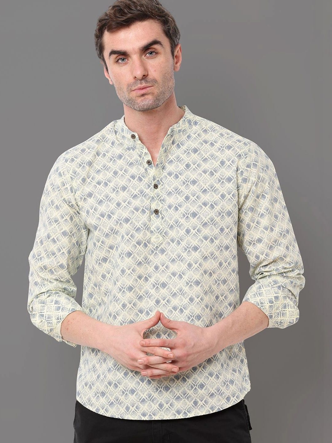 WEARHOUSE Men Classic Printed Casual Shirt-picture-19