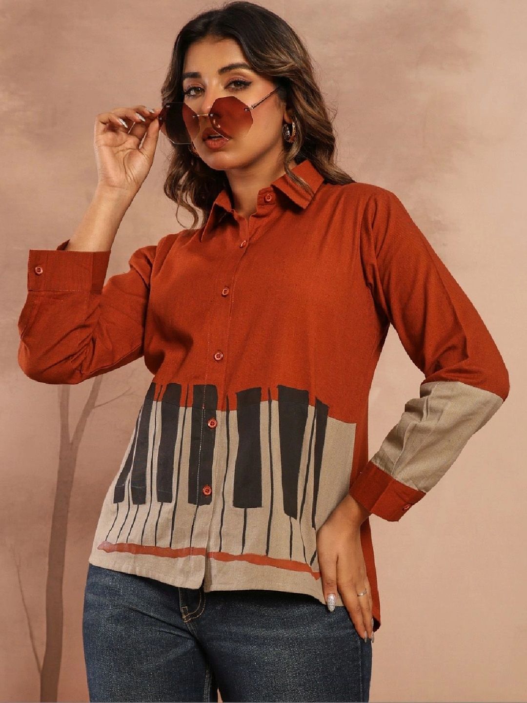 Anouk Mirage Colourblocked Top-picture-28