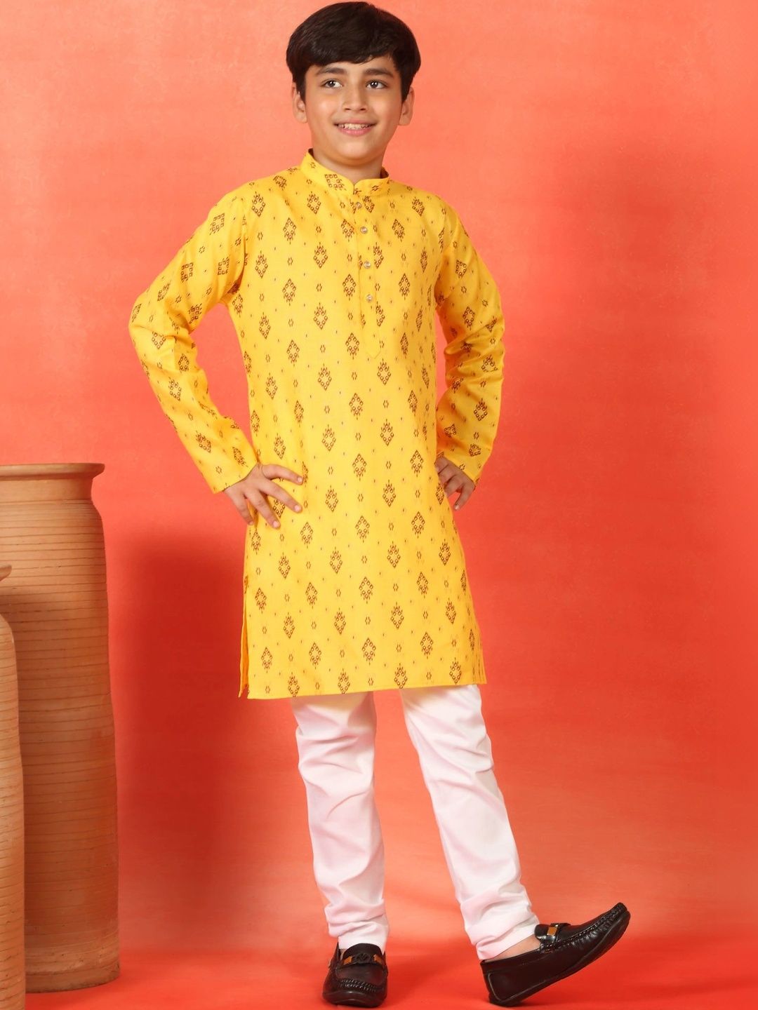 KRAFT INDIA Boys Ethnic Motifs Printed Kurta-picture-52