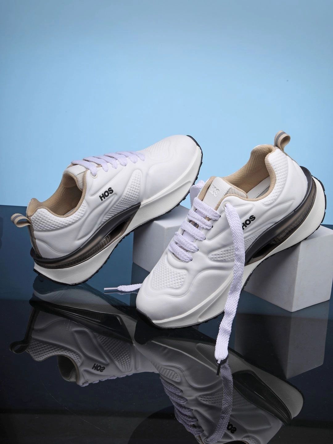 HOS Men Textured PU Sneakers-picture-27
