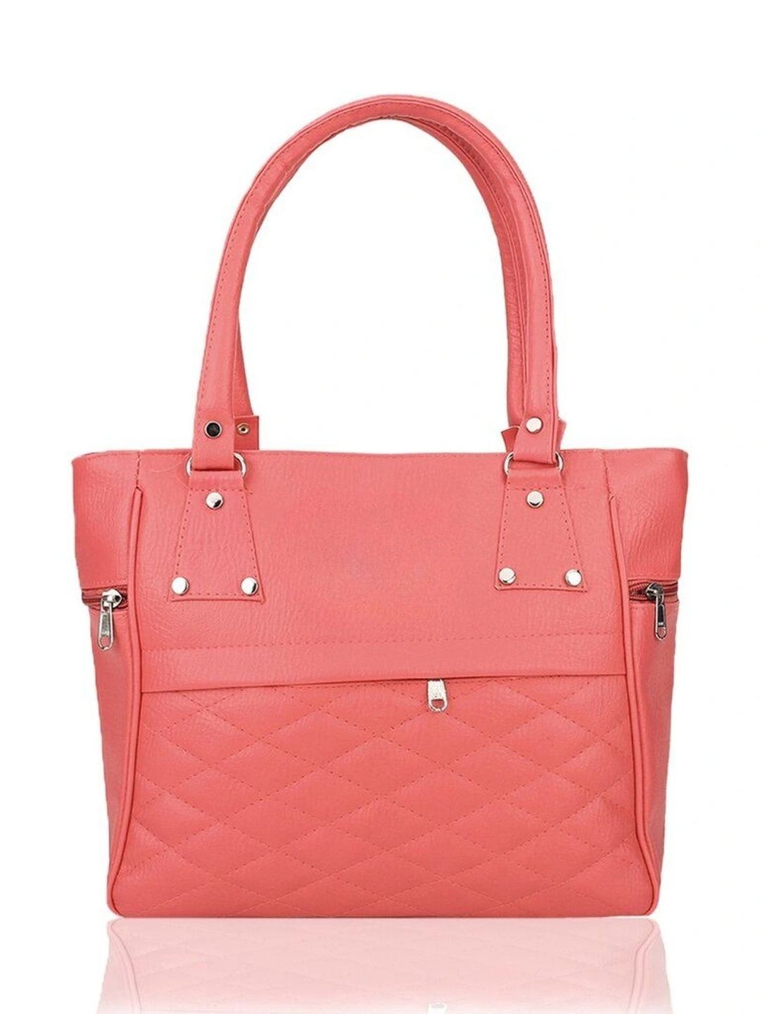 TURBOMAX Textured PU Handheld Bag with Quilted-picture-15