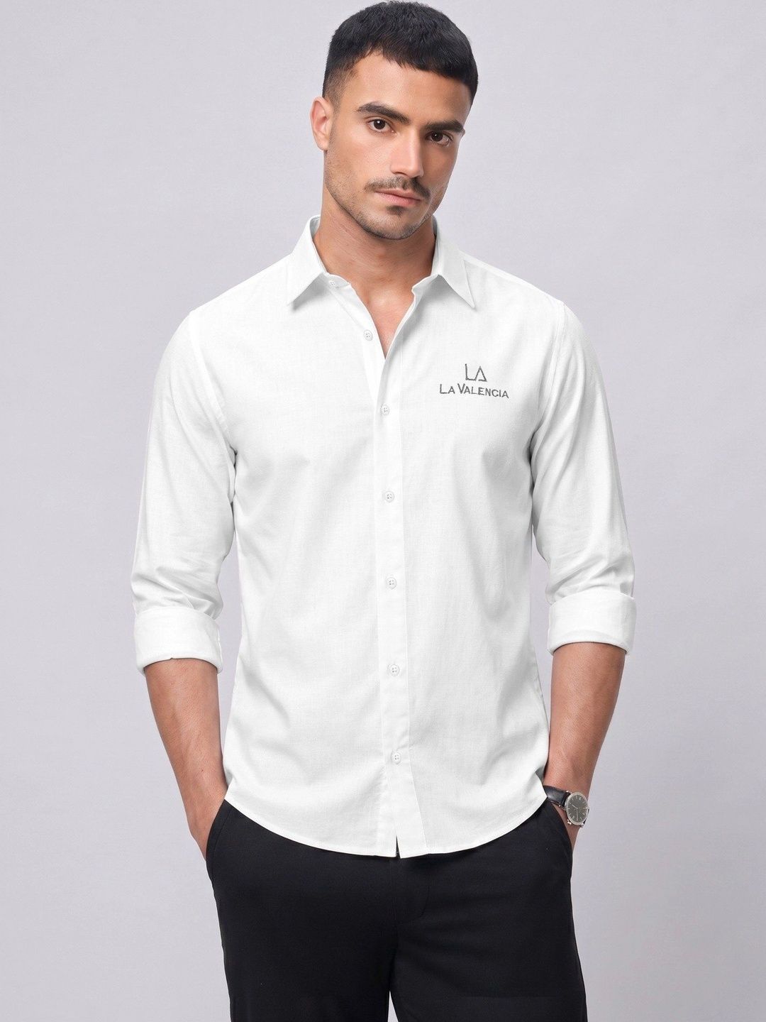 LAVALENCIA Men Premium Slim Fit Casual Shirt-picture-17