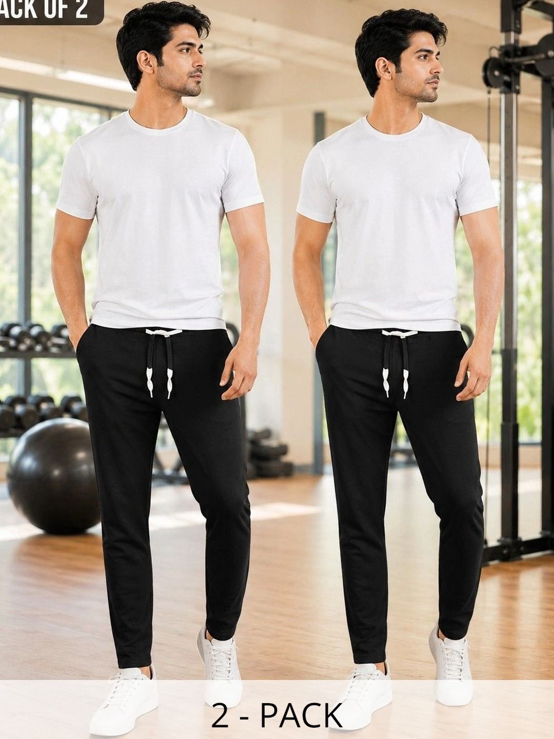 AVOLT Men Pack of 2 Regular Fit Training Joggers-picture-23