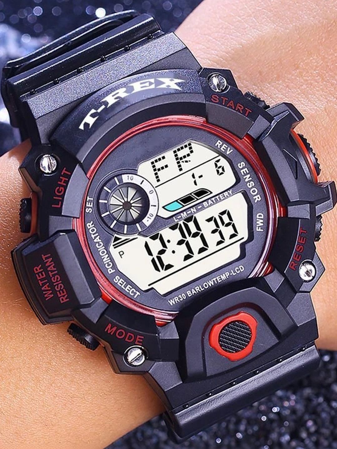 TREX Boys Brass Dial & Straps Analogue and Digital Multi Function Watch S-Shock_RED-BLACK_ 1-picture-14