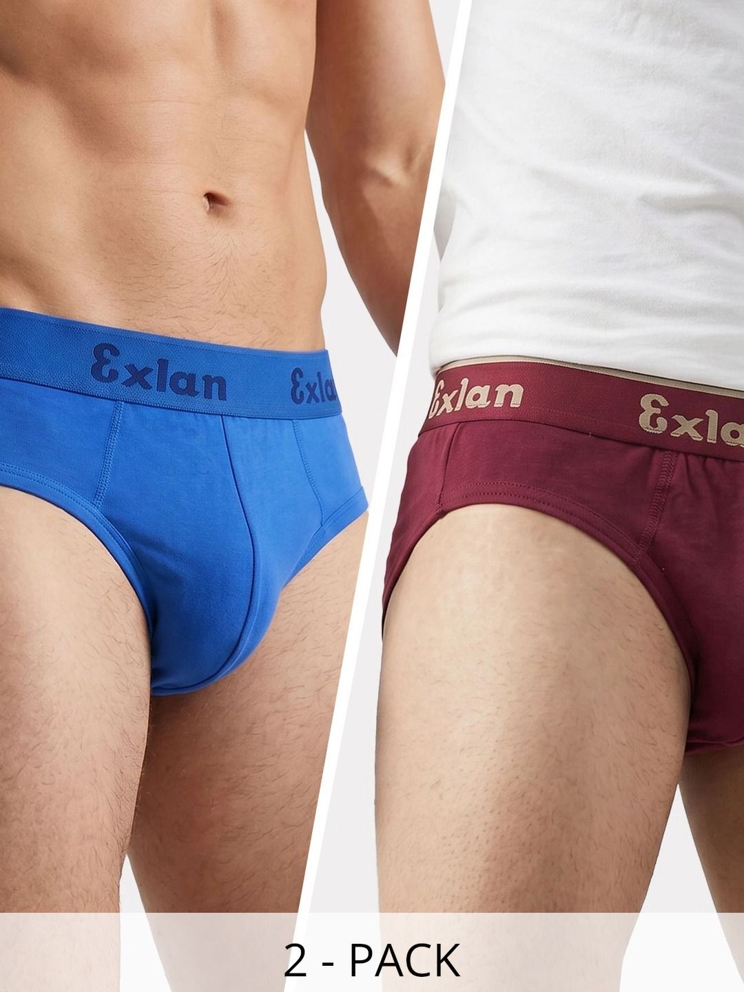 Exlan Men Pack of 2 Anti Bacterial Cotton Bikini-picture-23