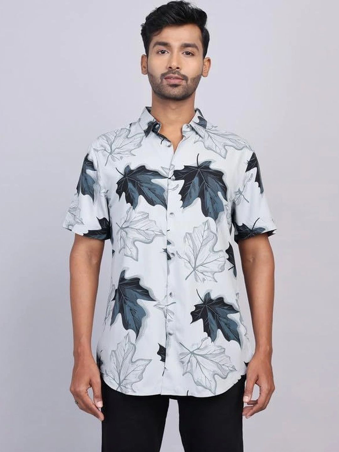 WEARHOUSE Men Classic Floral Printed Casual Shirt-picture-29