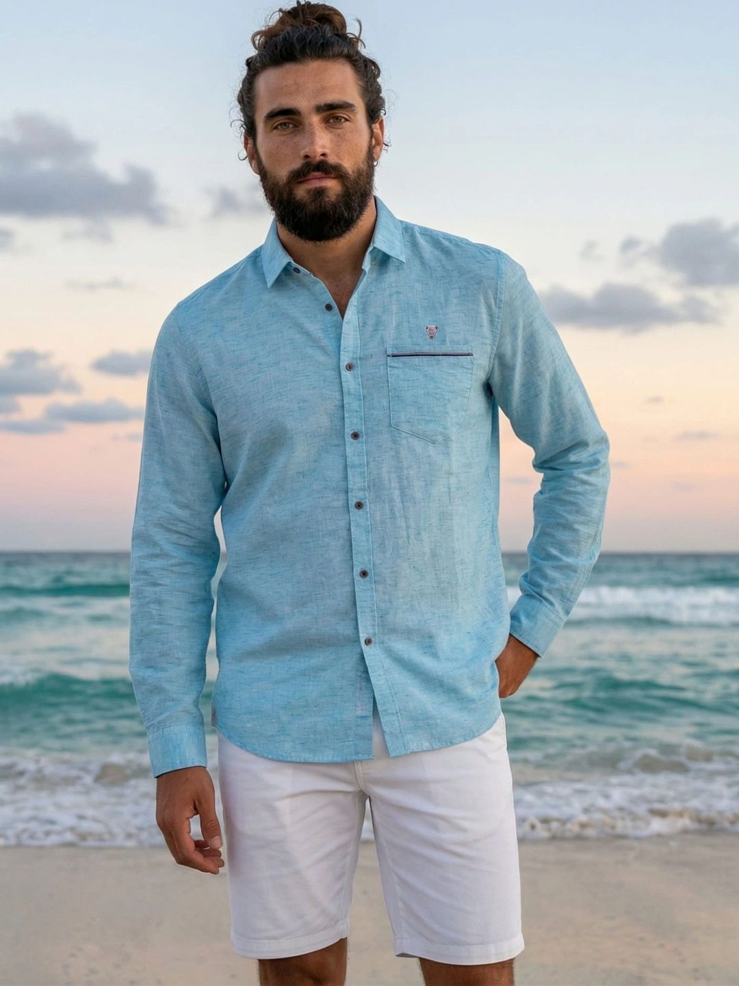 Kuons Men Classic Tailored Fit Casual Shirt-image-33