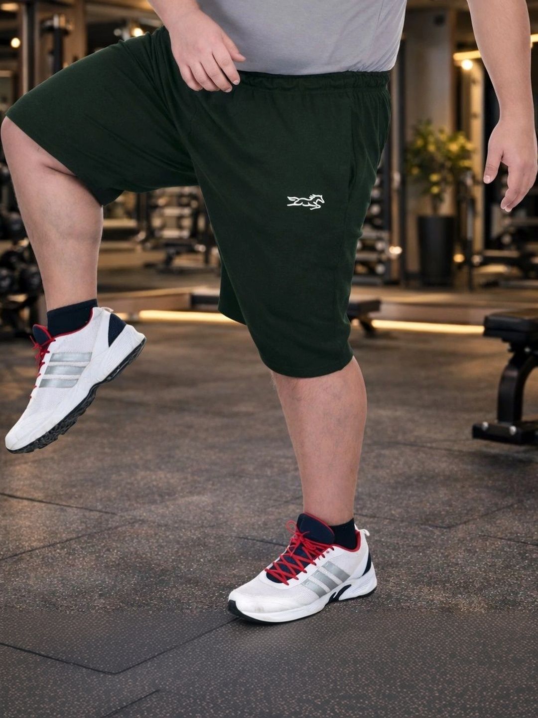 ADAAISTIC Men Typography High-Rise Training or Gym e-Dry Technology Technology Shorts-picture-31
