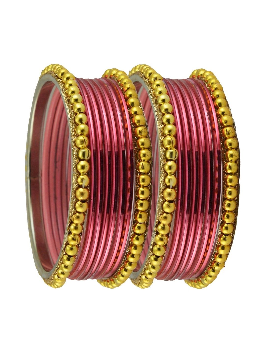 MAYA FASHION Stone Studded & Beaded Bangle-picture-14