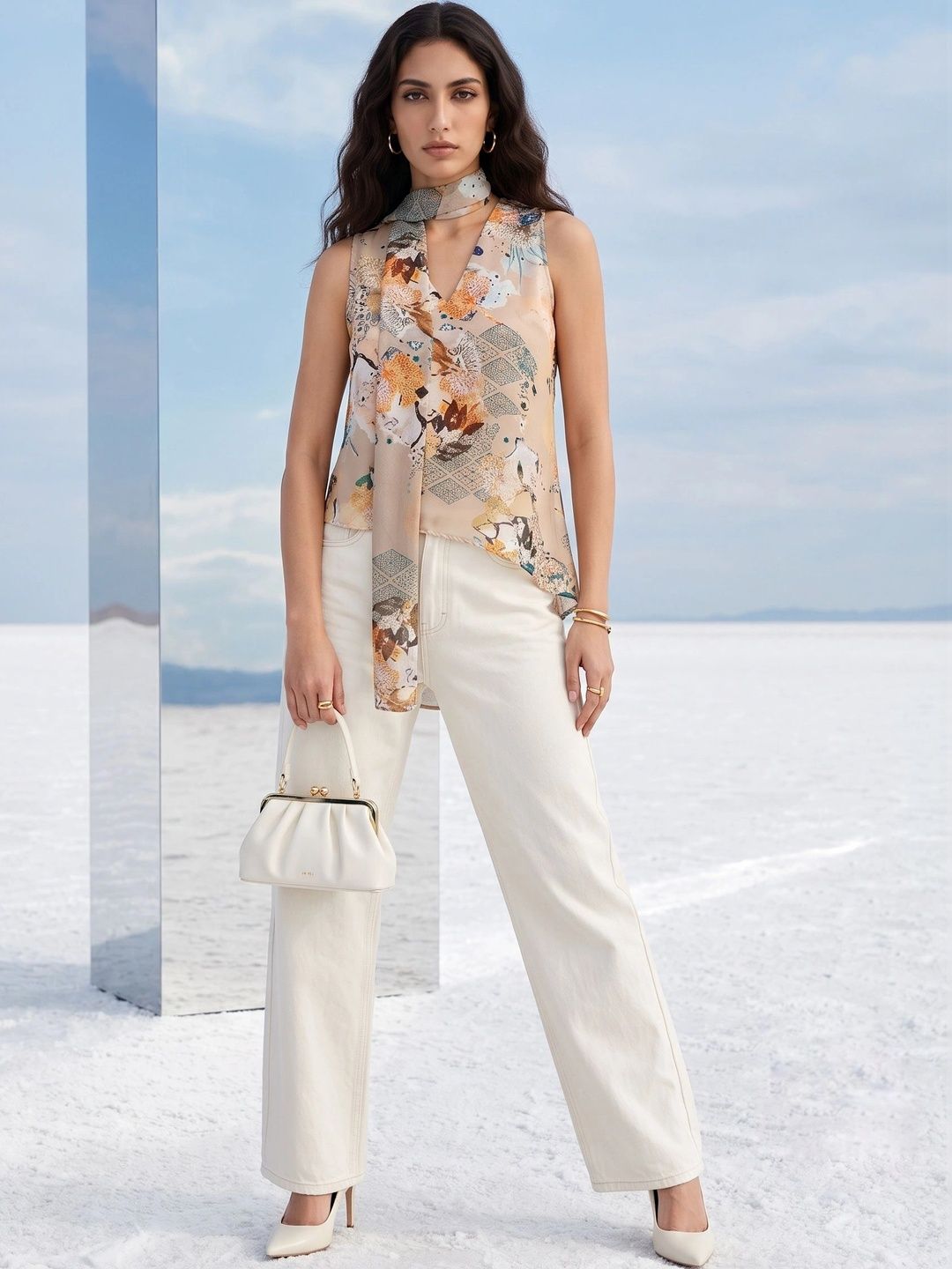 Mamicha Floral Print Top-picture-11