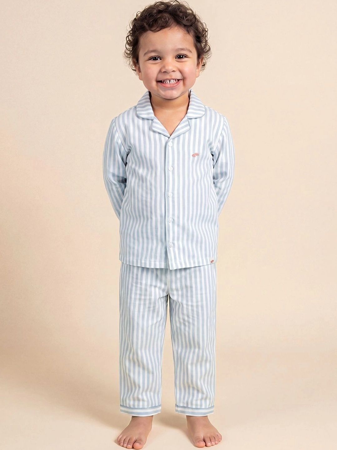 Peach Boys Striped Night suit-picture-20