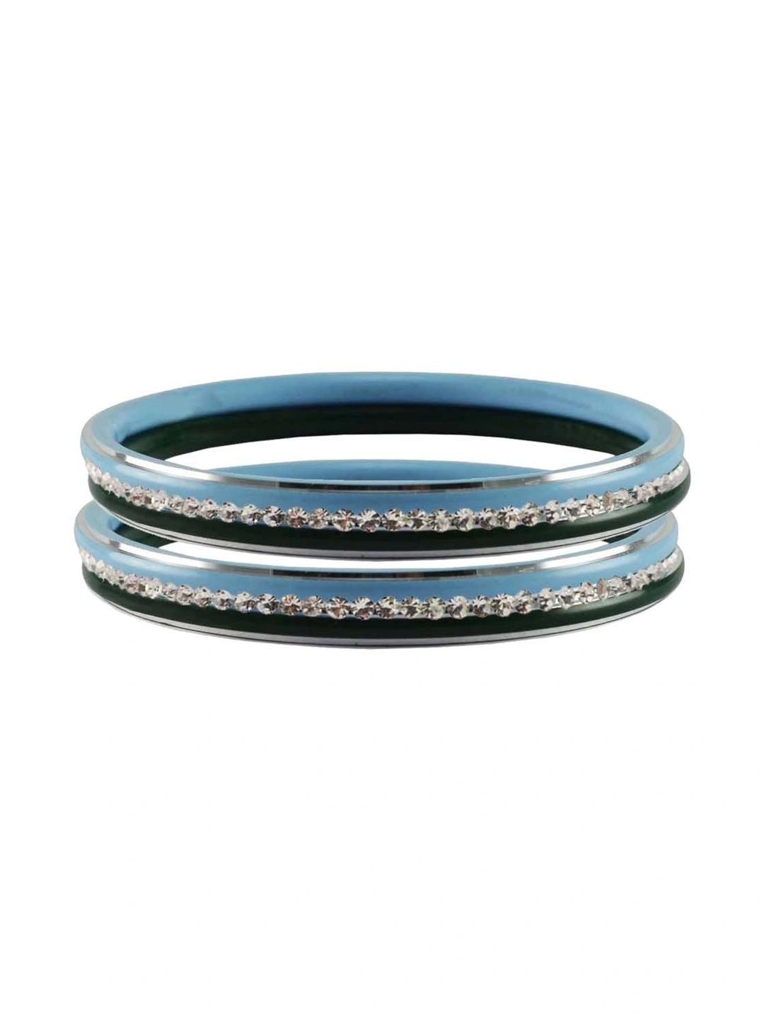 MAYA FASHION Women Stone Studded & Beaded Bangle-image-30