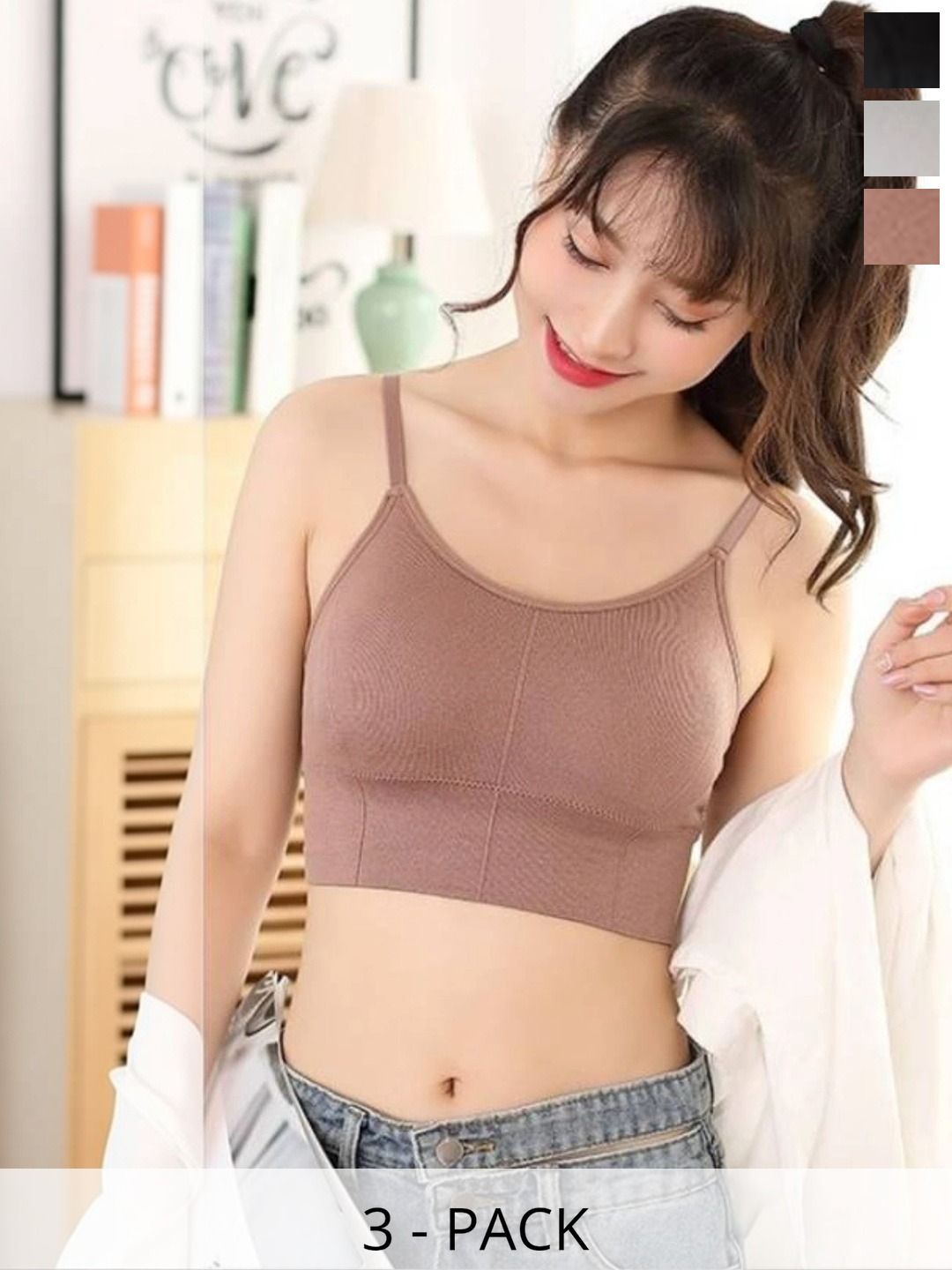 UNDER 1000 Bralette Bra Full Coverage Underwired Lightly Padded-picture-34