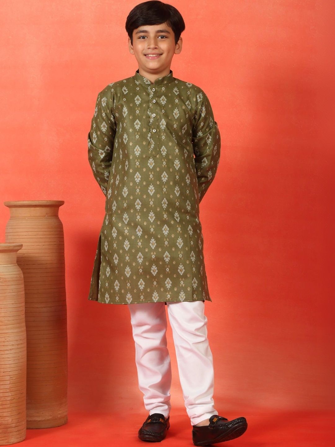 KRAFT INDIA Boys Ethnic Motifs Kurta-image-42