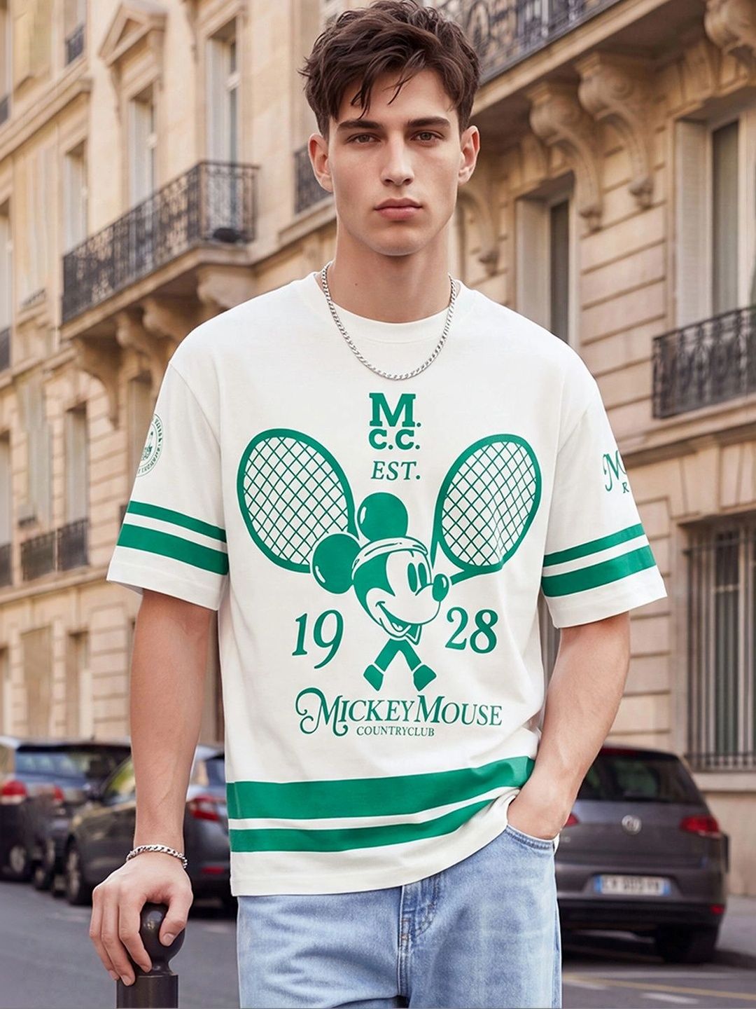 max Men Mickey Mouse Printed T-shirt-image-7