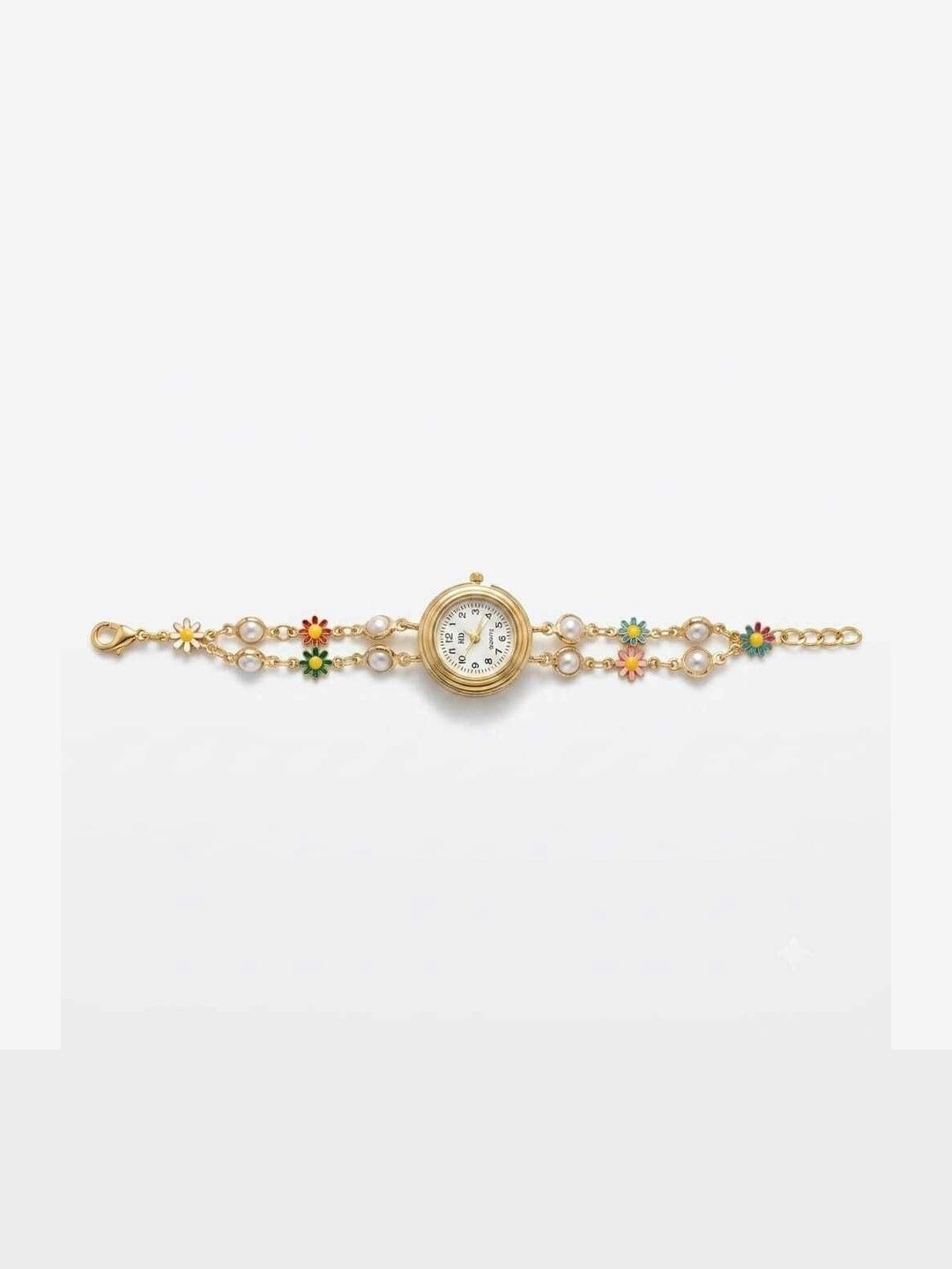 Diva Delight Women Enamelled Gold-Plated Charm Bracelet-image-2