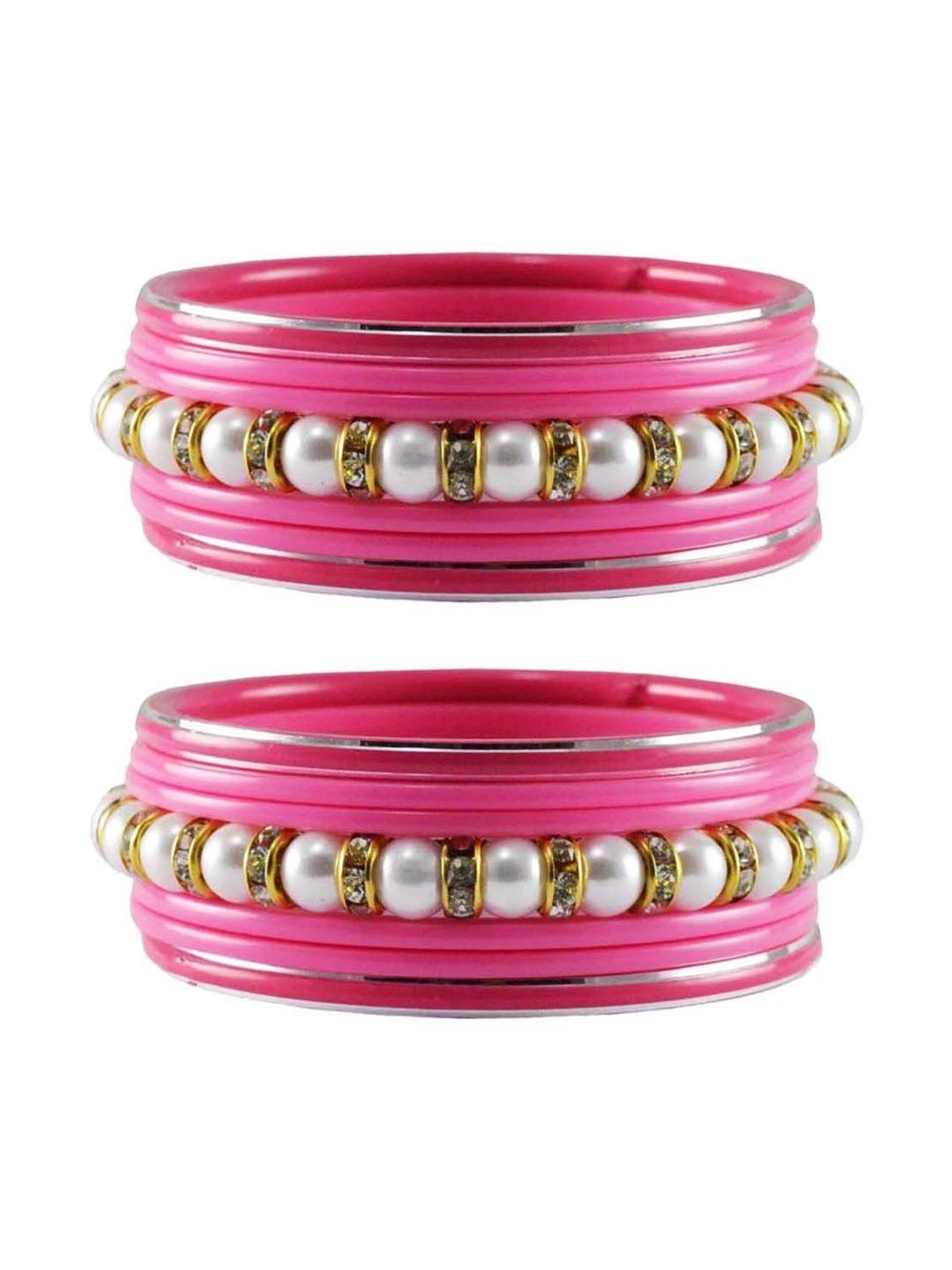 MAYA FASHION Stone Studded & Beaded Bangle-image-27