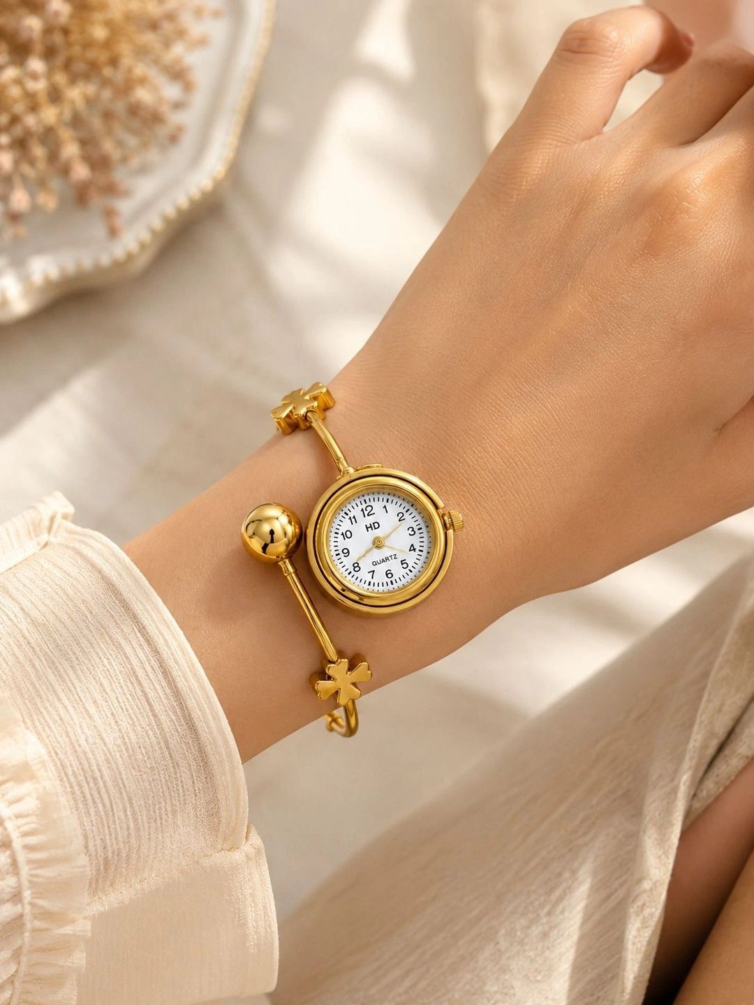 Diva Delight Women Gold-Plated Bangle-Style Bracelet-picture-46