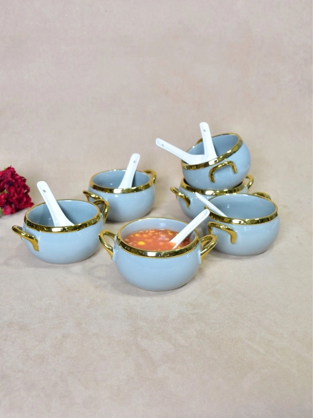 THE HOME CO. Grey 2026 6 Pieces Ceramic Dip Bowl-picture-24