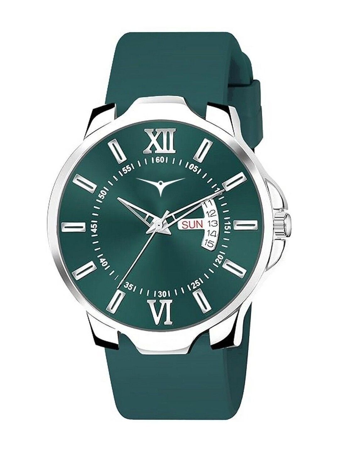 TREX Men Brass Dial & Stainless Steel Straps Analogue Multi Function Watch NSM-036-GREEN-1-image-13