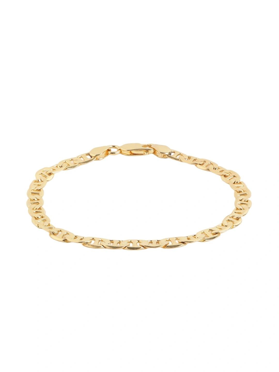 Carlton London Men Brass Gold-Plated Link Bracelet-picture-32