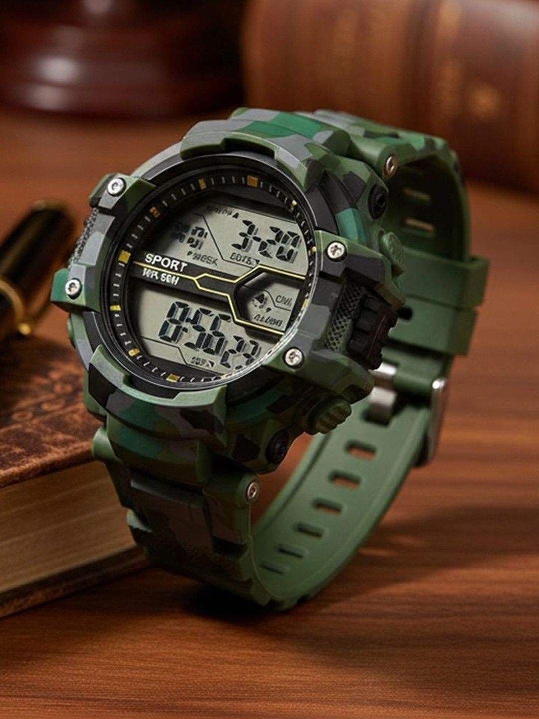 TREX Boys Brass Dial & Straps Digital Watch CH012+aplLED_CMB_@1-picture-34