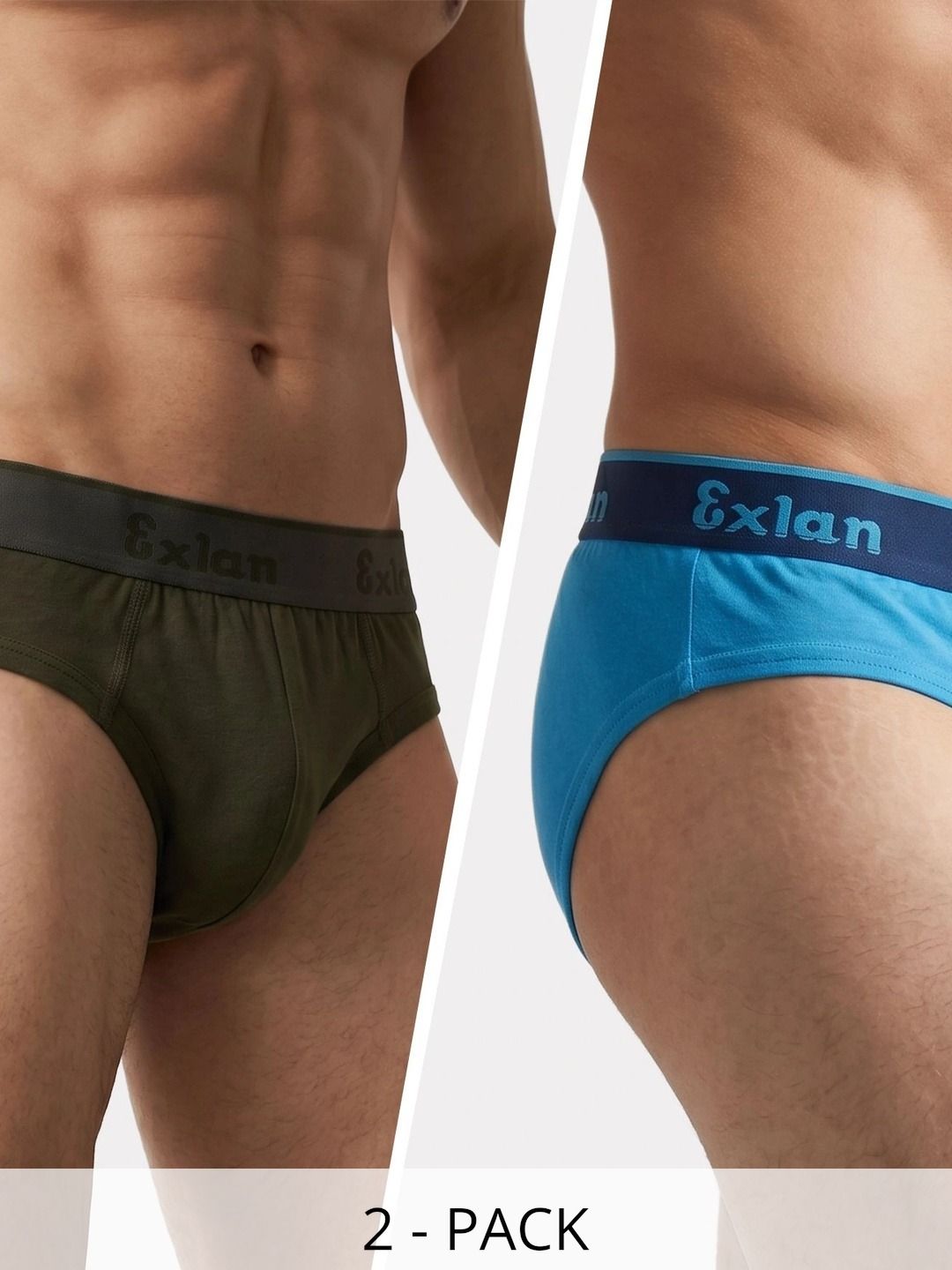 Exlan Men Pack of 2 Anti Bacterial Cotton Bikini-picture-36
