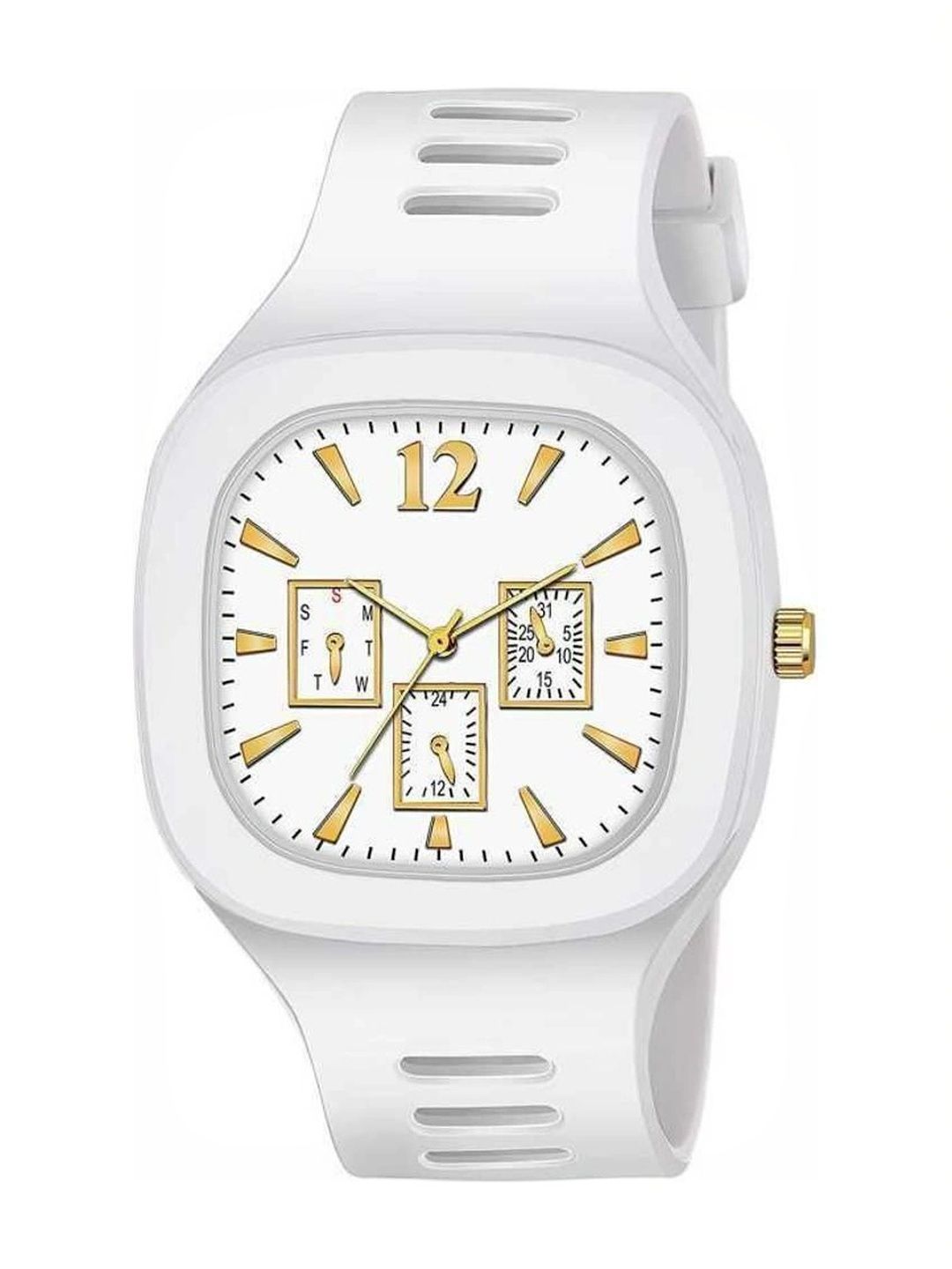 TREX Boys Brass Dial & Straps Analogue Multi Function Watch miller_White-picture-13