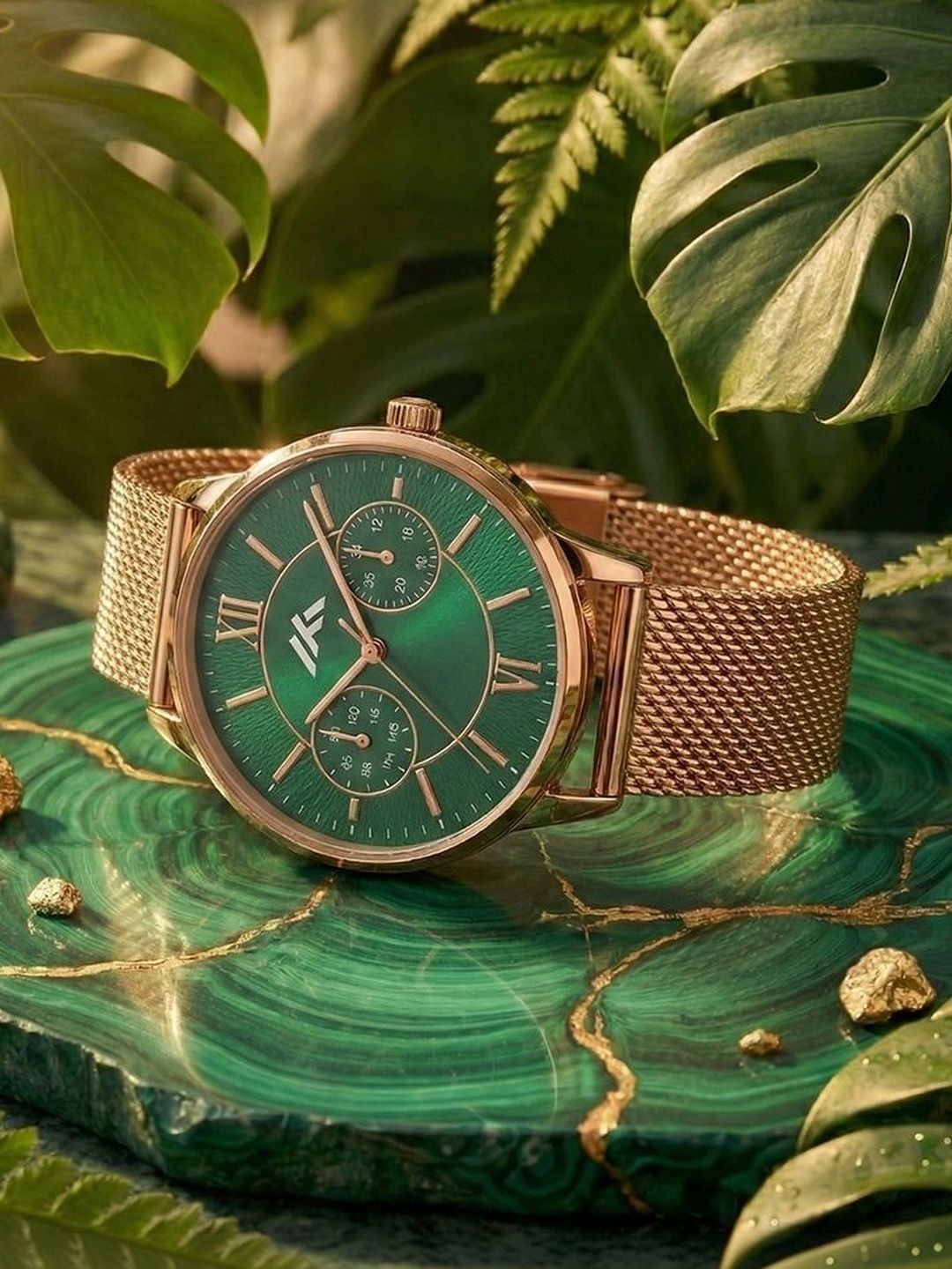 TREX Women Brass Dial & Stainless Steel Bracelet Style Straps Analogue Multi Function Watch MT-258-picture-28