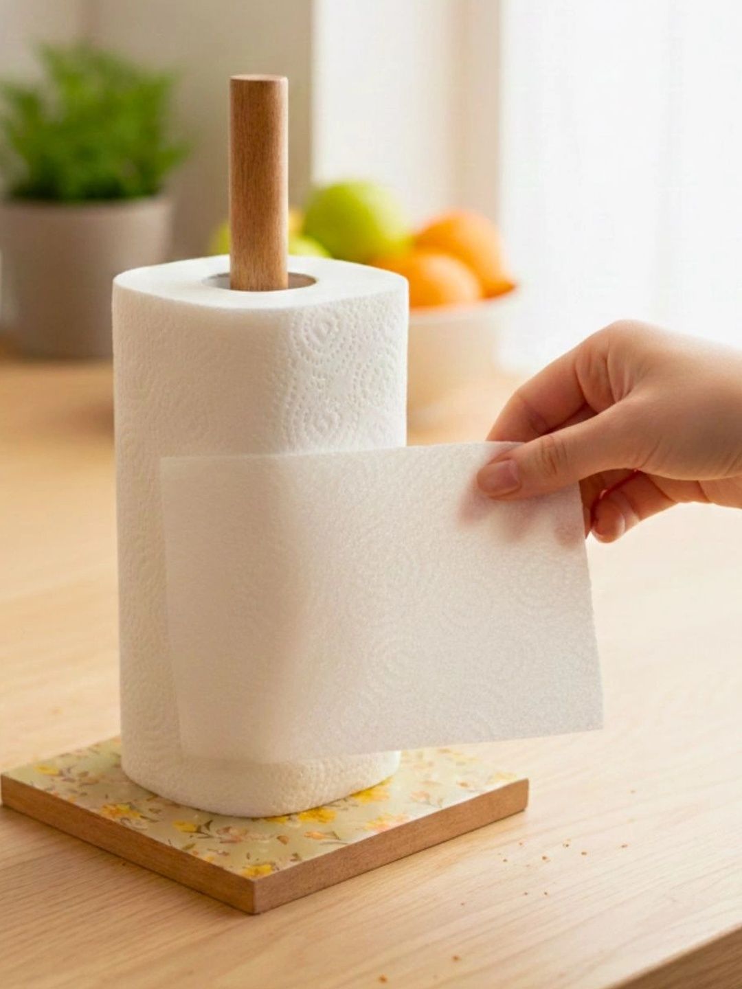 THE HOME CO. Green Wood Tissue Holders-picture-17