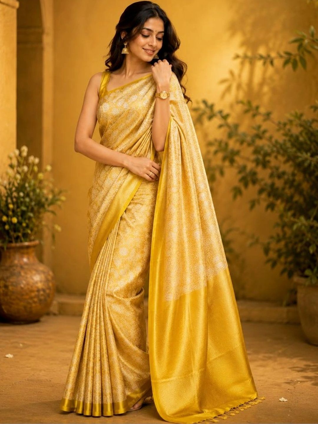 RASI FASHION Woven Design Zari Tissue Banarasi Saree-image-11