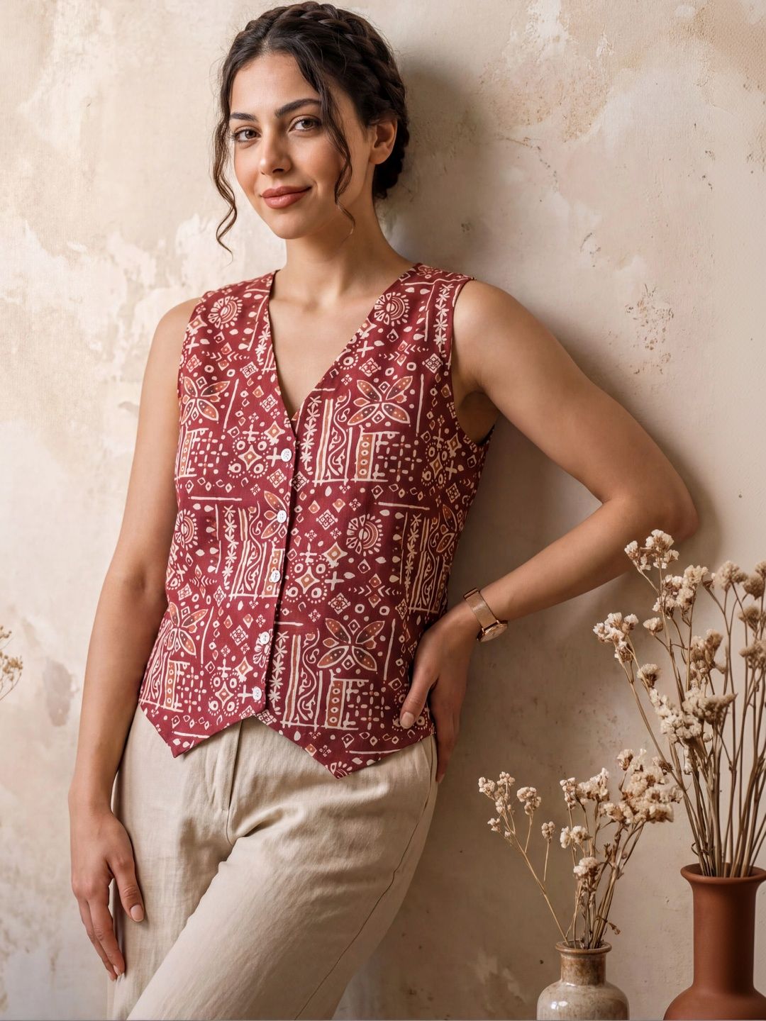 KALAMIR Print Ethnic Top-picture-29