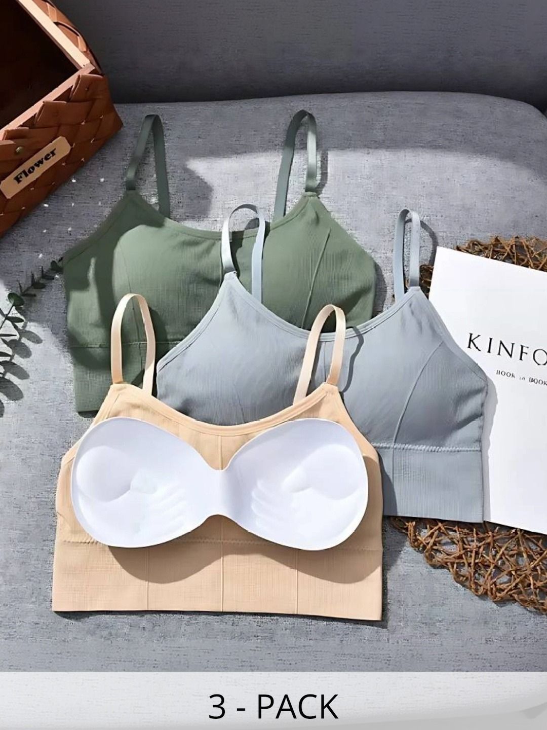 UNDER 1000 Bra Full Coverage Underwired Lightly Padded-image-30
