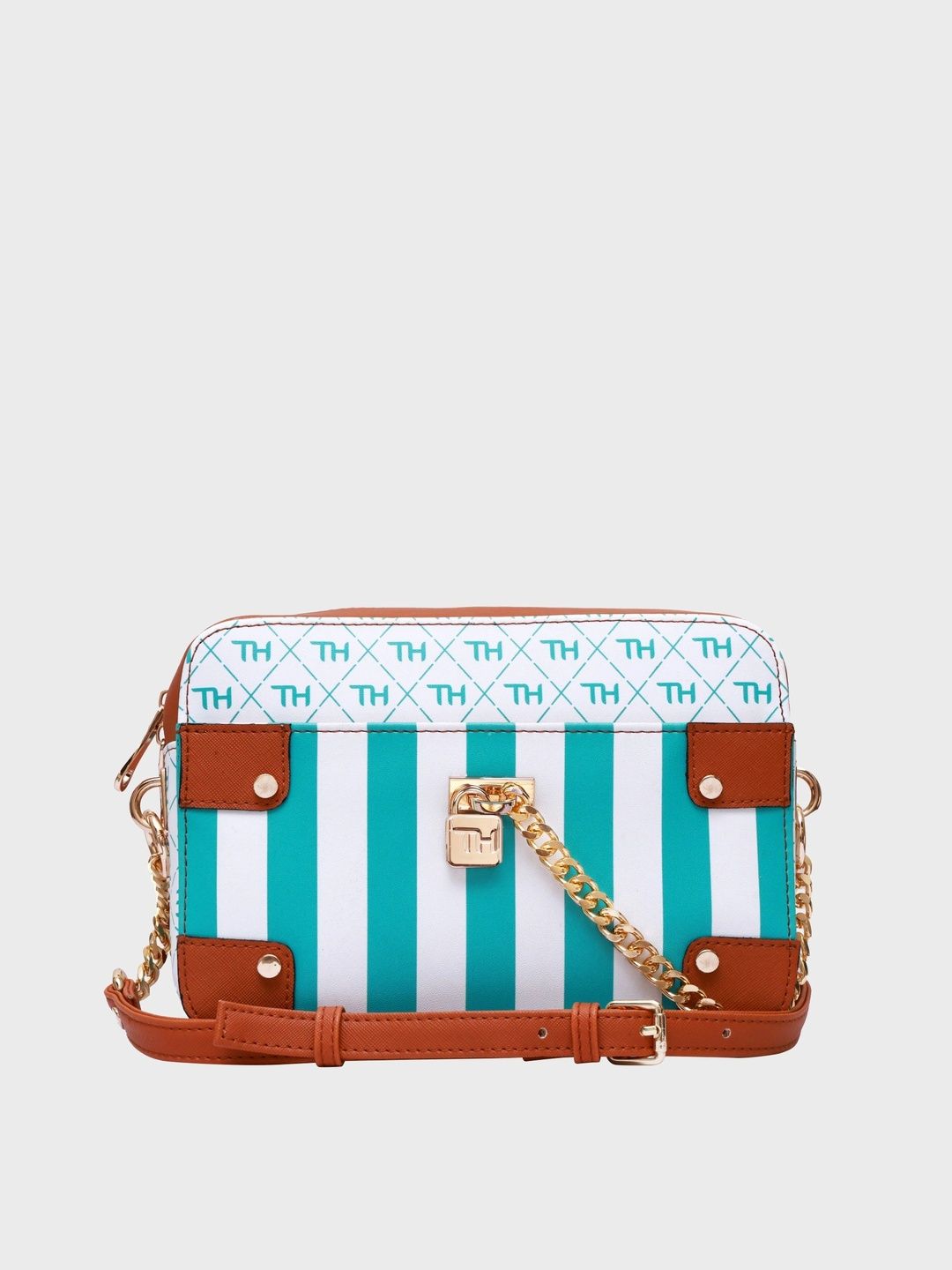 THE HOLISTIK Striped PU Sling Bag-image-28