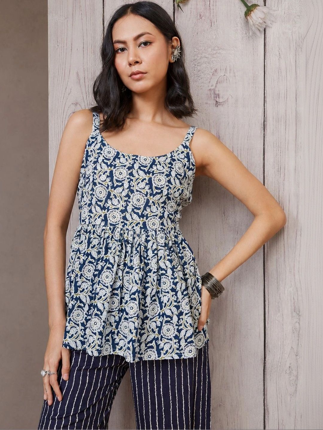 Anouk Floral Print Cotton Top-picture-23