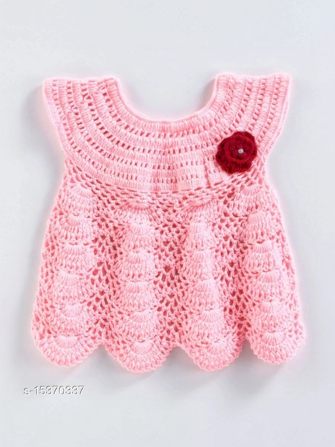 USHA ENTERPRISES Applique Woollen A-Line Dress-picture-51