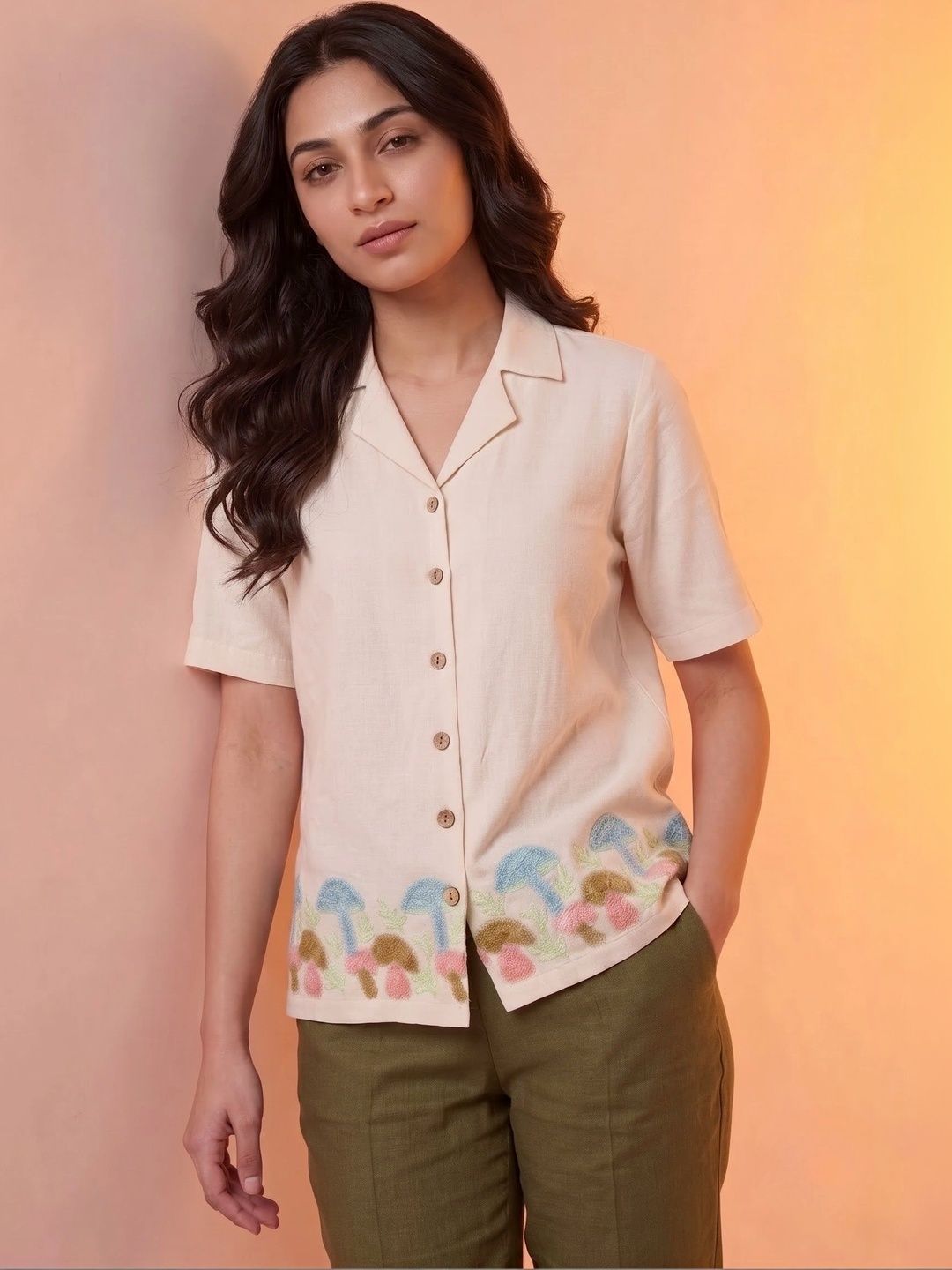 CORSICA Embroidered Cotton Blend Top-picture-29