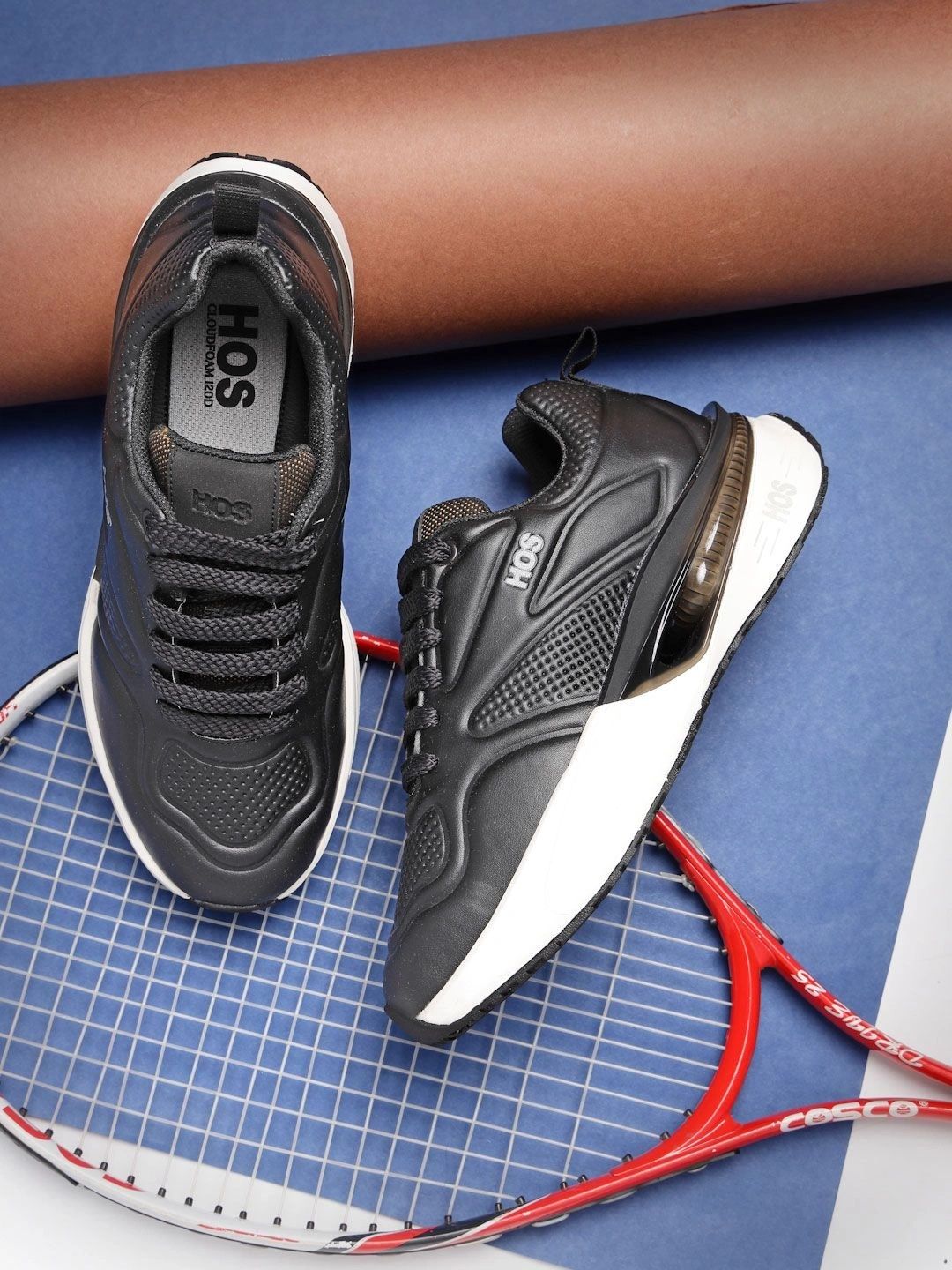 HOS Men Textured PU Sneakers-picture-52