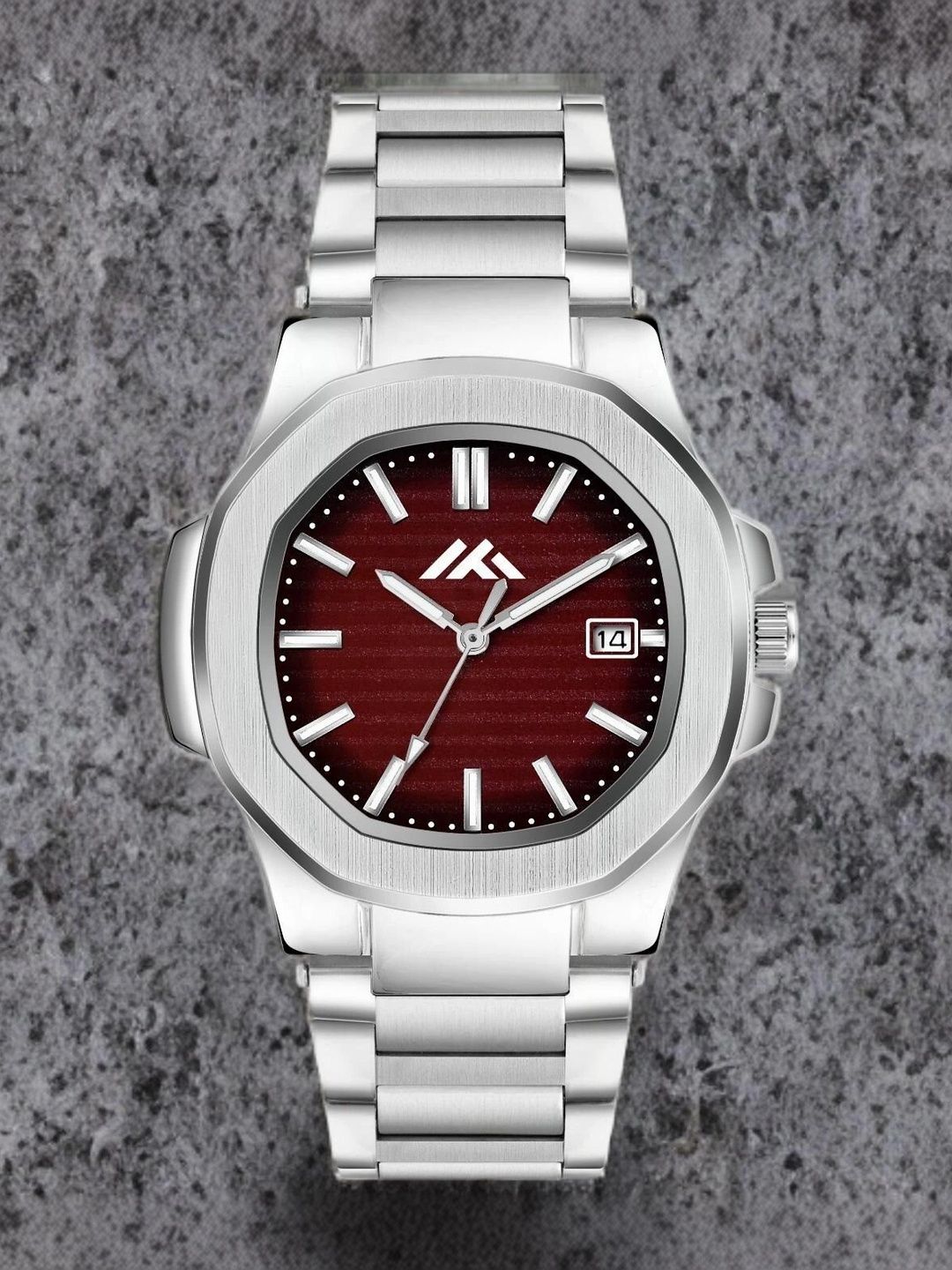 TREX Men Brass Dial & Stainless Steel Bracelet Style Straps Analogue Date Aperture Watch MT-804-1-picture-28