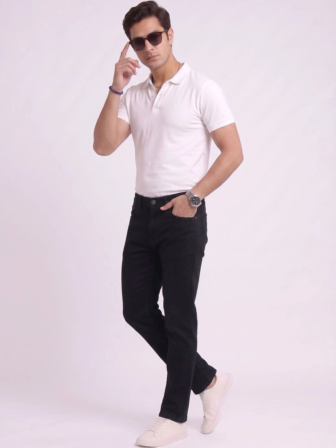 THUNDER JEANS Men Regular Fit Mid-Rise Stretchable Jeans-image-7