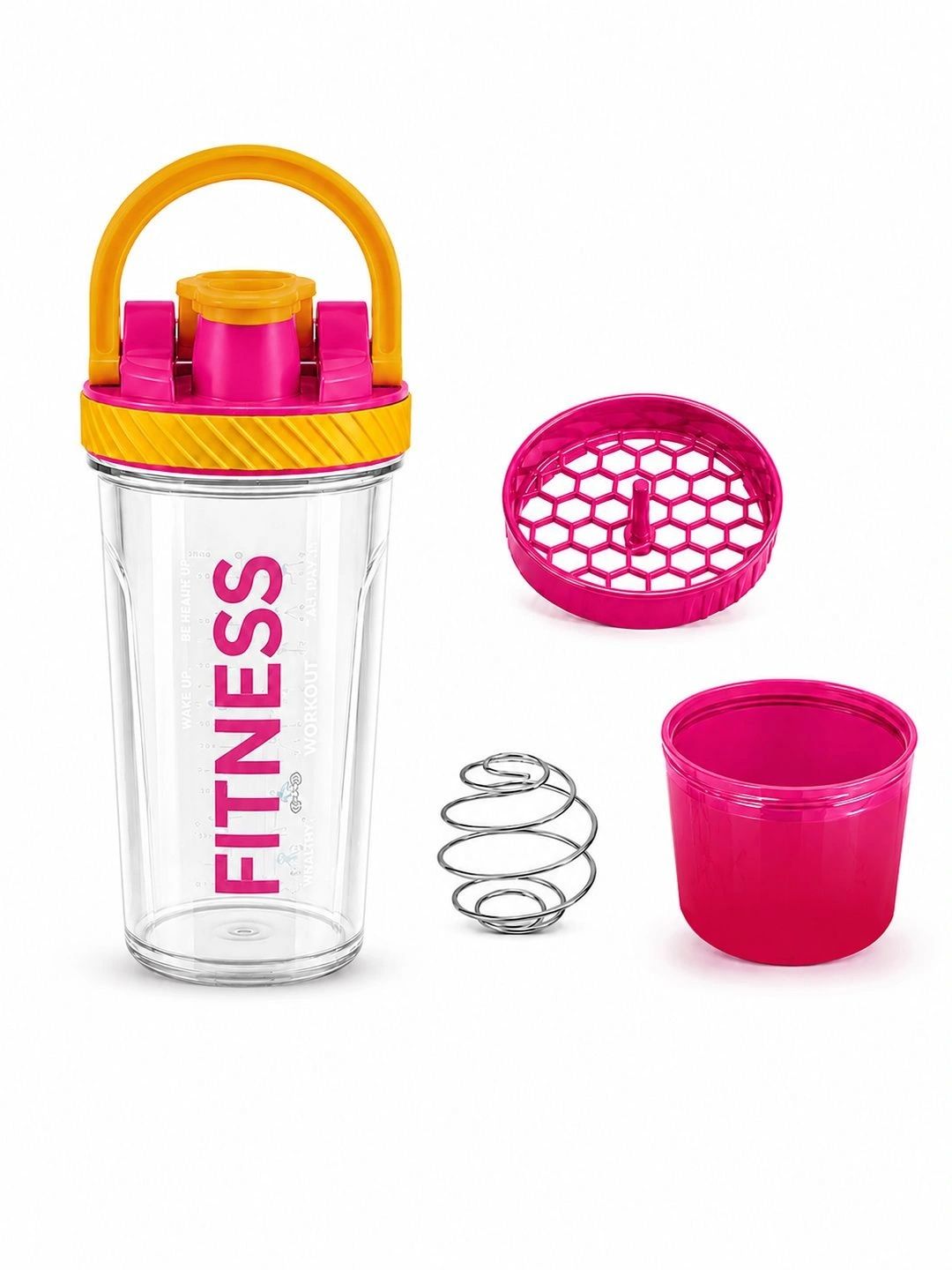 MIKANIX Transparent & Yellow Single Plastic Brand Logo Water Bottle-picture-39
