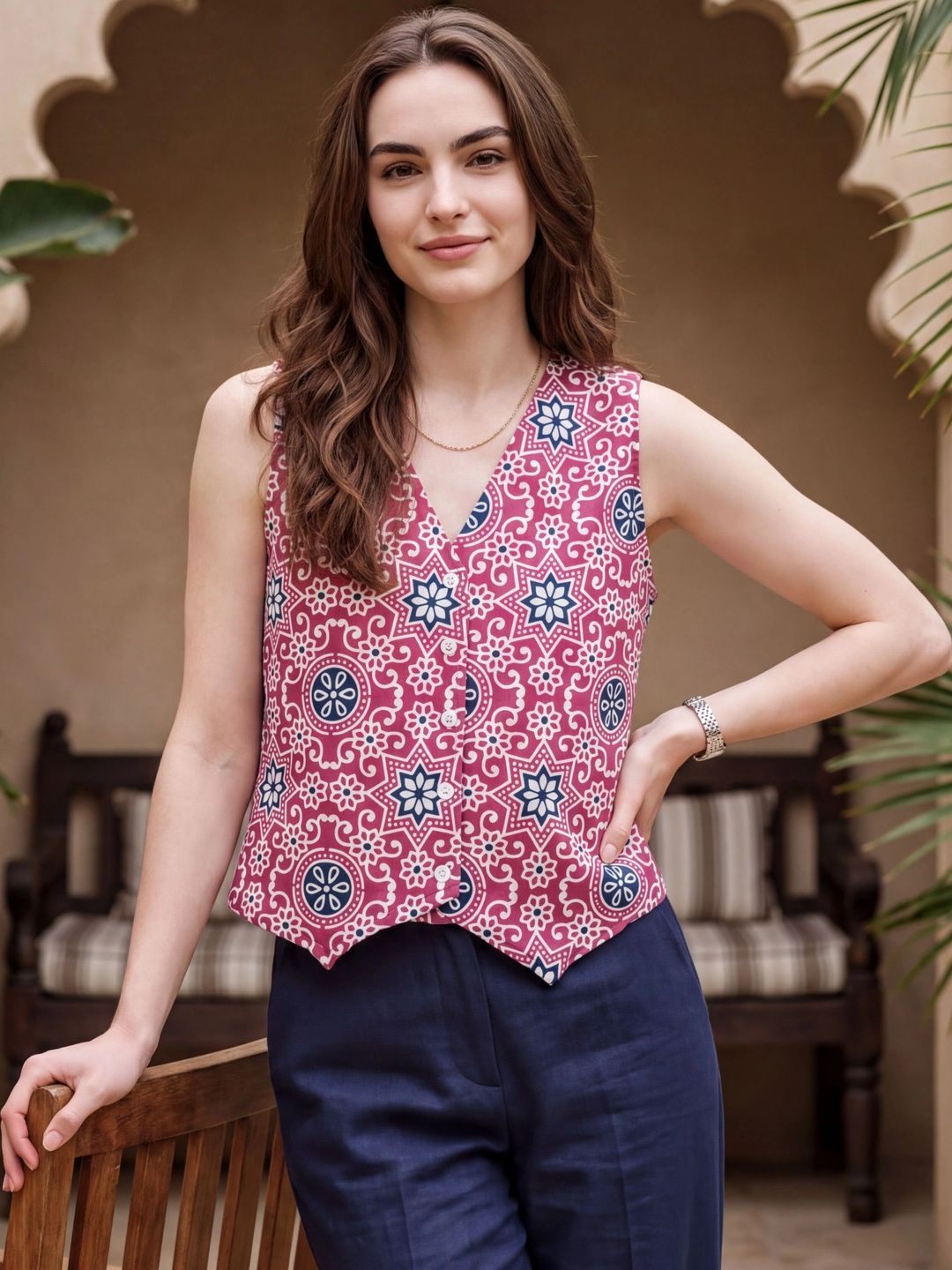 KALAMIR Print Ethnic Top-picture-25