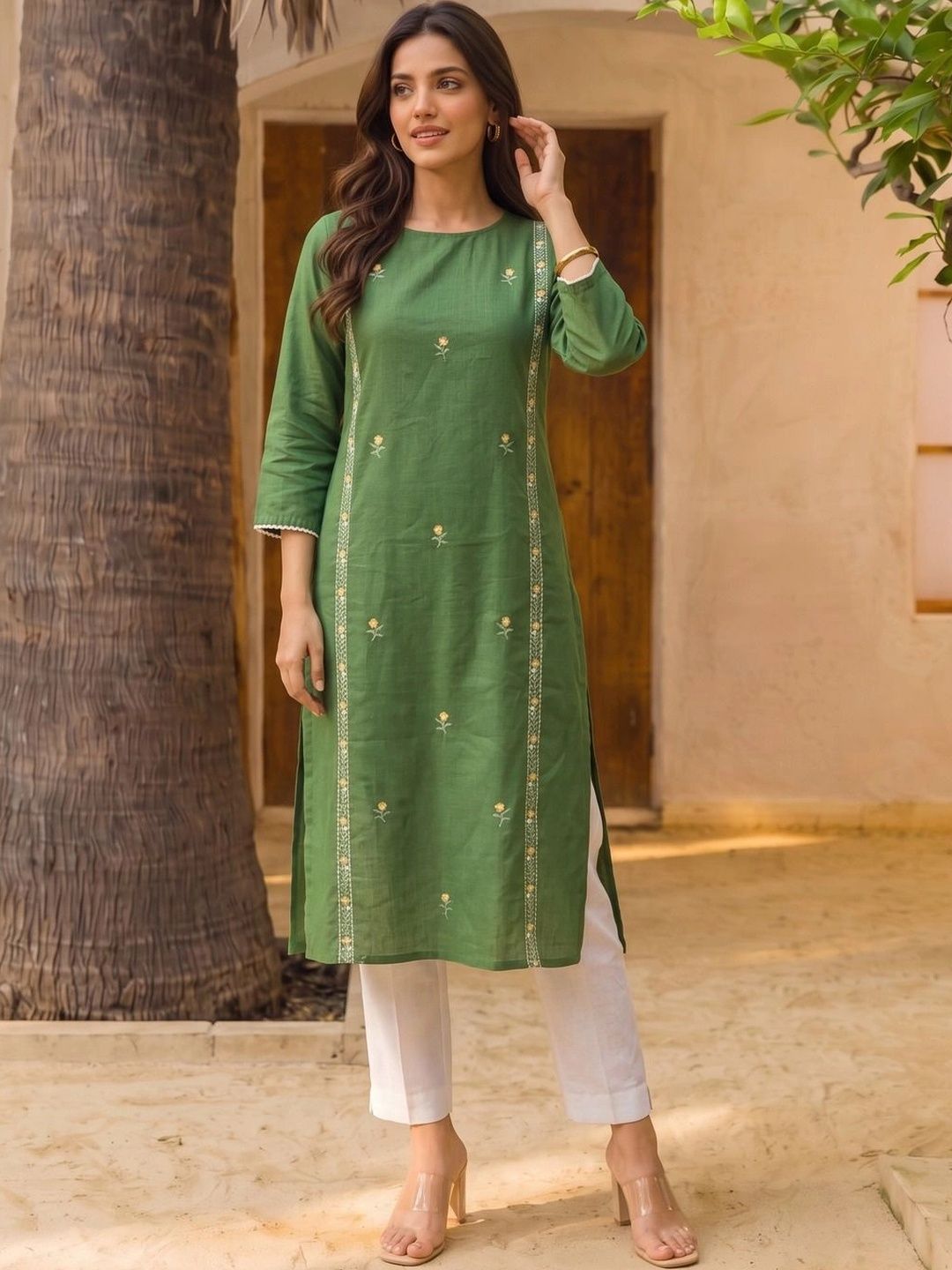 Rangita Women Ethnic Motifs Embroidered Thread Work Kurta-picture-33