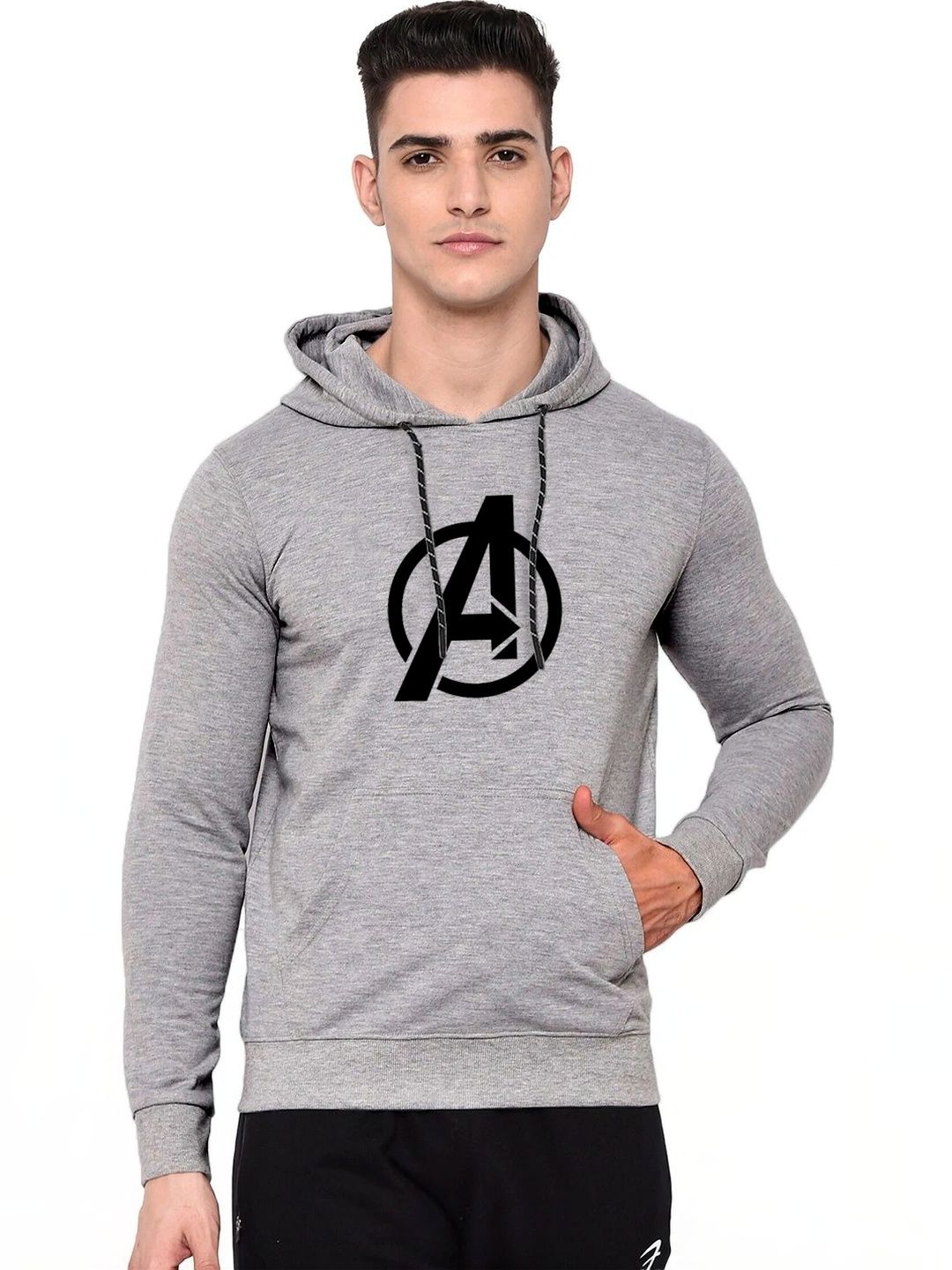 Moda Rapido X Organic Chics Men Printed Hooded Sweatshirt-picture-16