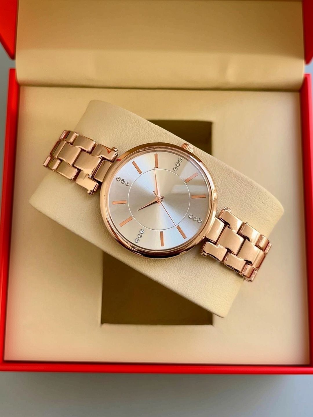 TREX Women Brass Embellished Dial & Stainless Steel Bracelet Style Straps Analogue Watch LR_WHITE_PI-picture-12