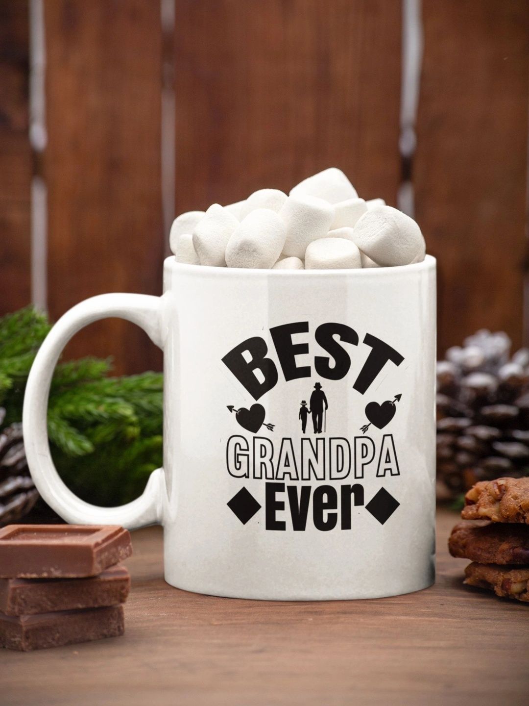 TAJNAN White Text or Slogans Printed Ceramic Glossy Mugs Set of Cups and Mugs-picture-23