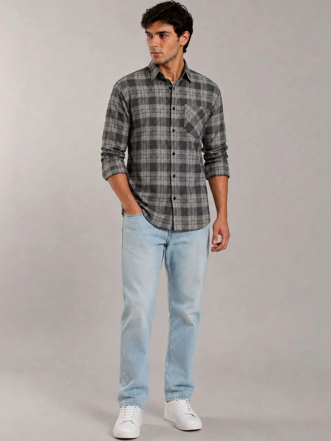 Moda Rapido Men Comfort Checked Casual Shirt-picture-55