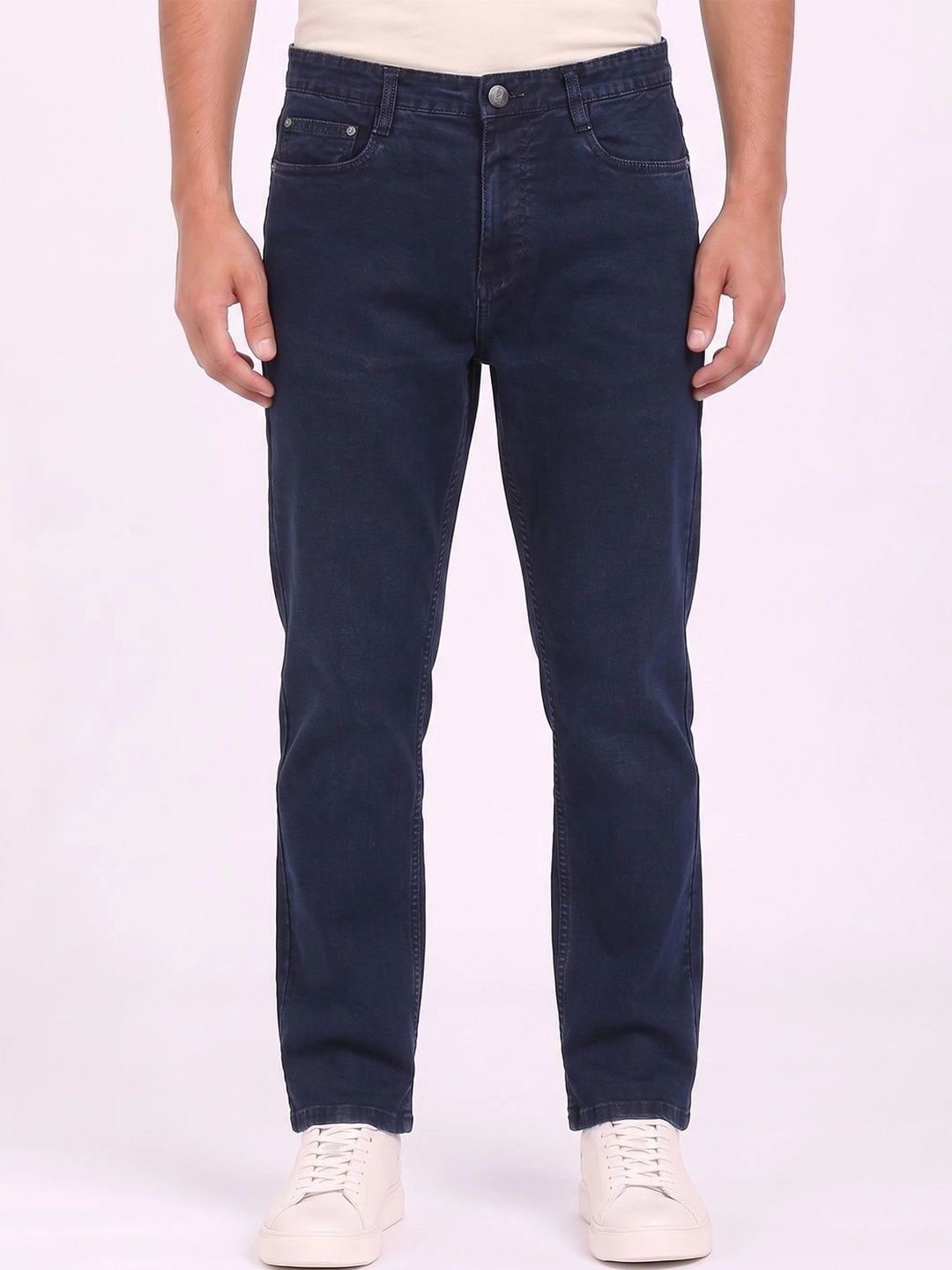 THUNDER JEANS Men Regular Fit Mid-Rise Stretchable Jeans-picture-10