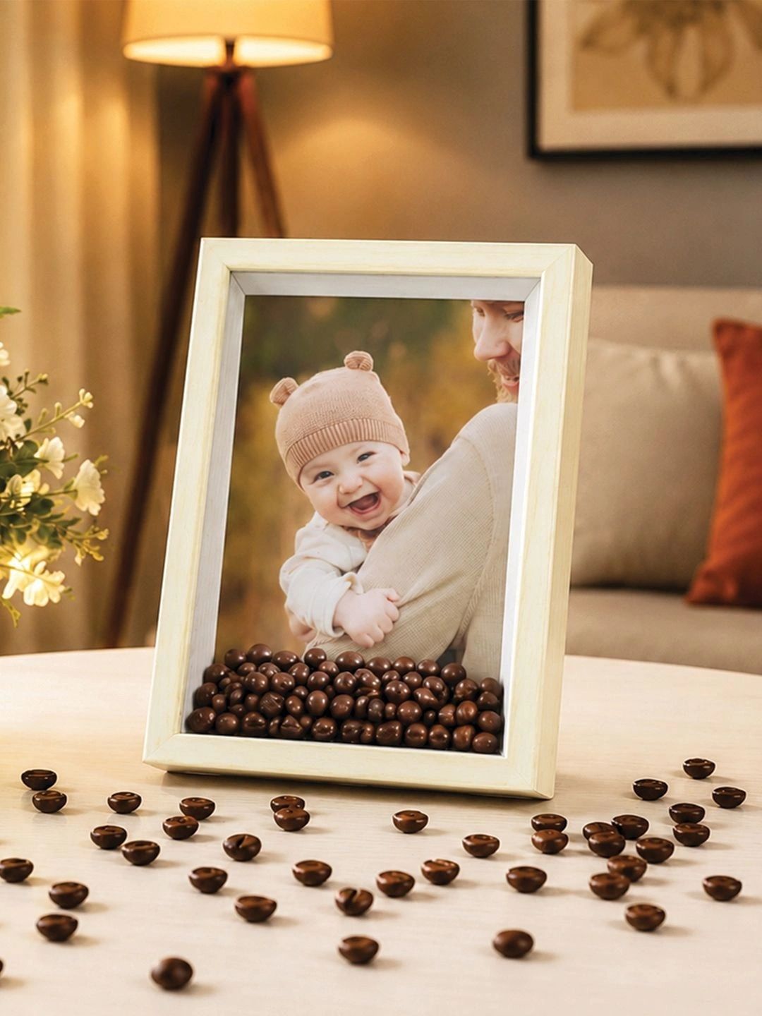 Art Street Beige 1 Pieces Wood Table Photo Frames-picture-20